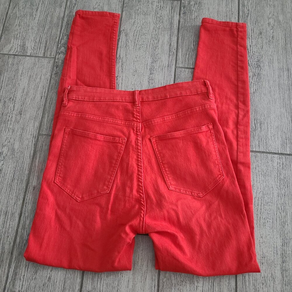 H&M Divided Skinny Jeans Women’s Size 8 Red - Picture 11 of 11